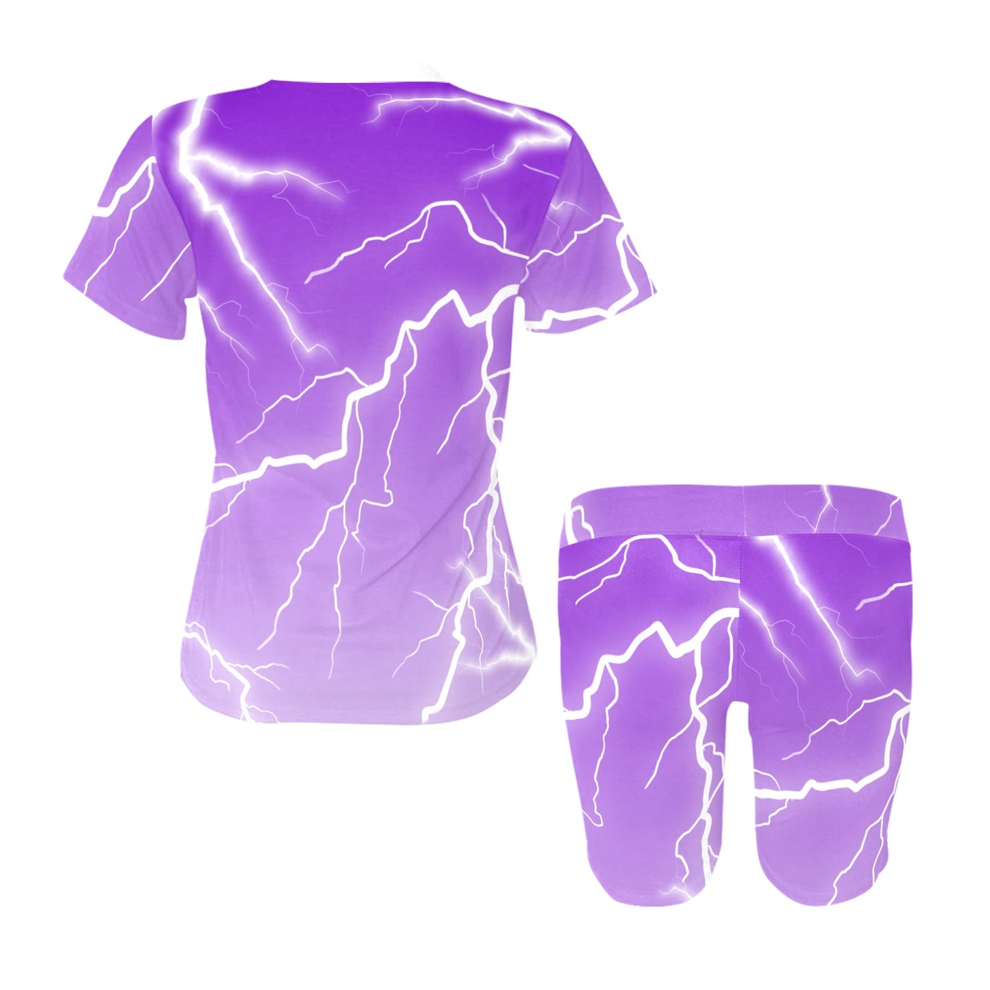 FME- Purple Women's Short Yoga Set