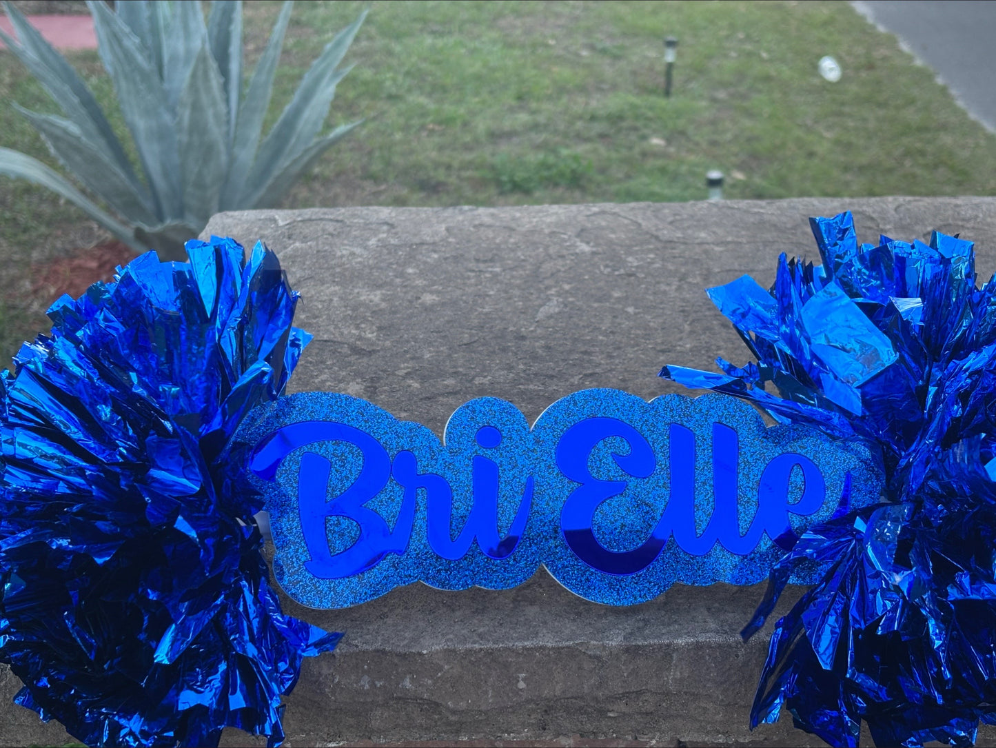 Personalized Name Spirit Stick With Pom Pom |Acrylic Sign (3 Colors)
