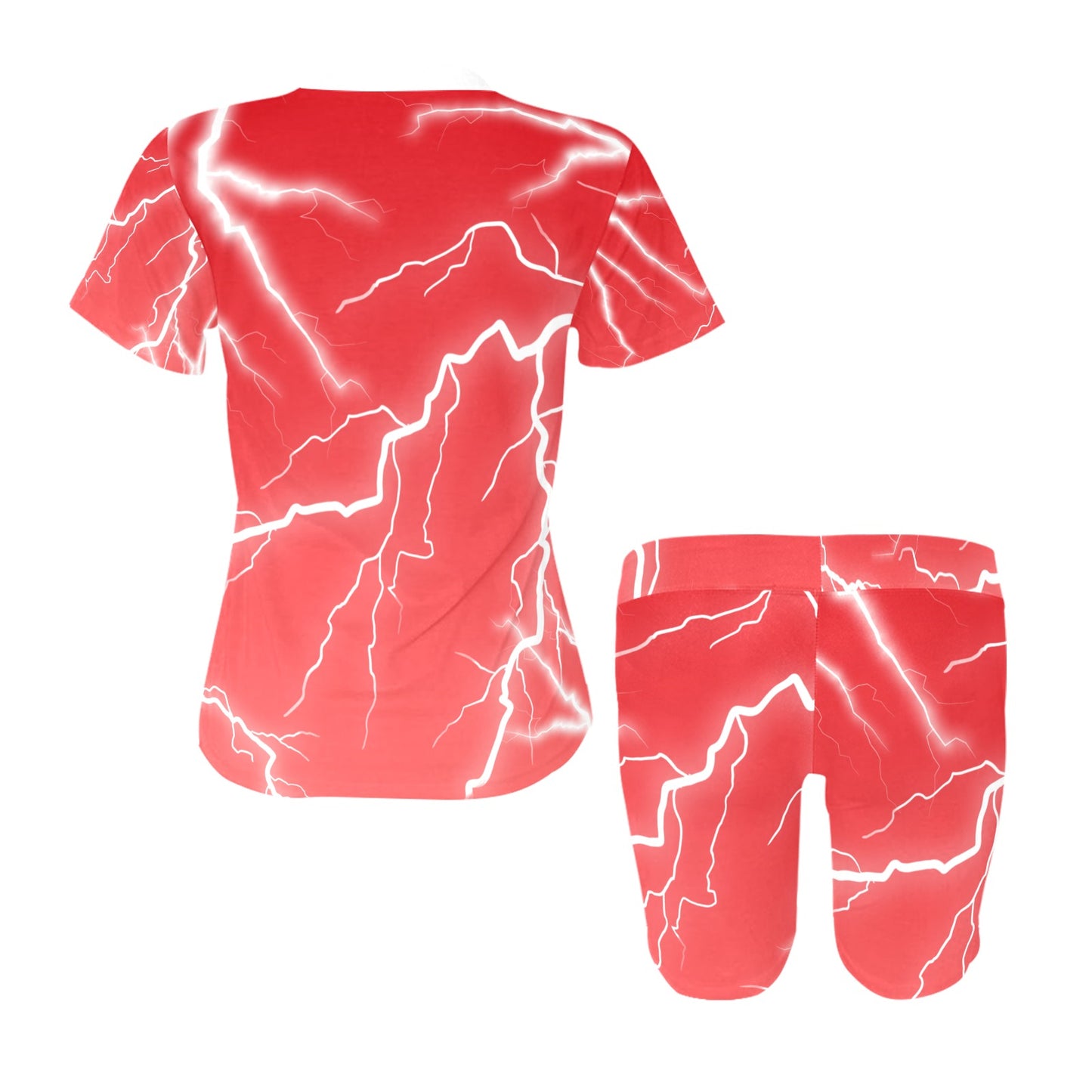FME- Red Women's Short Yoga Set