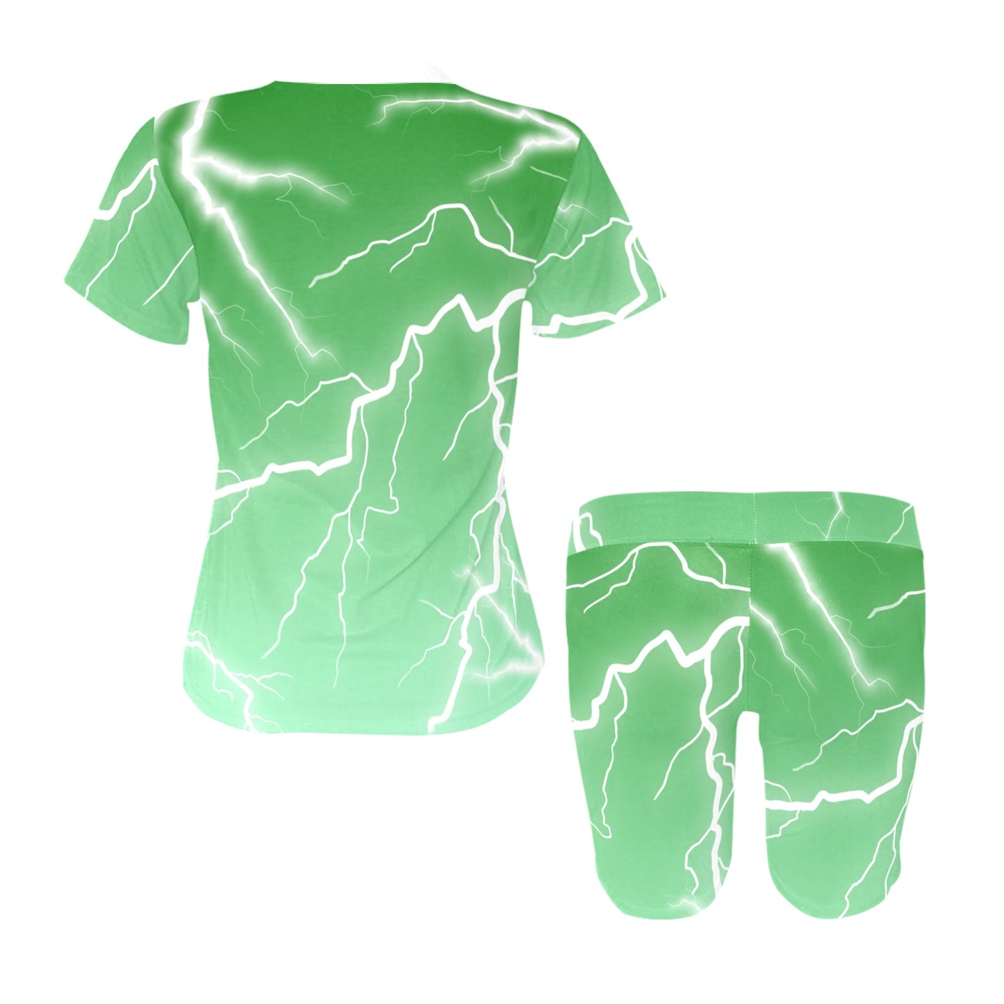 FME-Green Women's Short Yoga Set