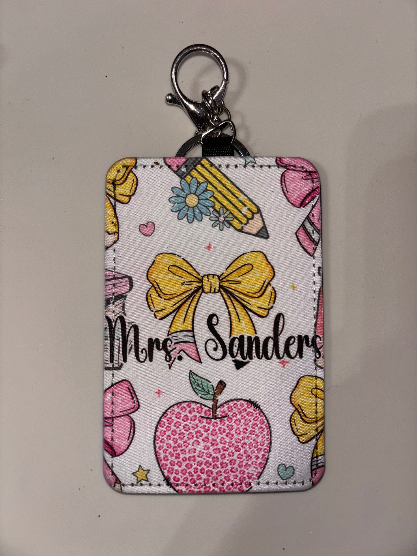 Personalized Teacher Badge Holder| Teacher Appreciation Gift