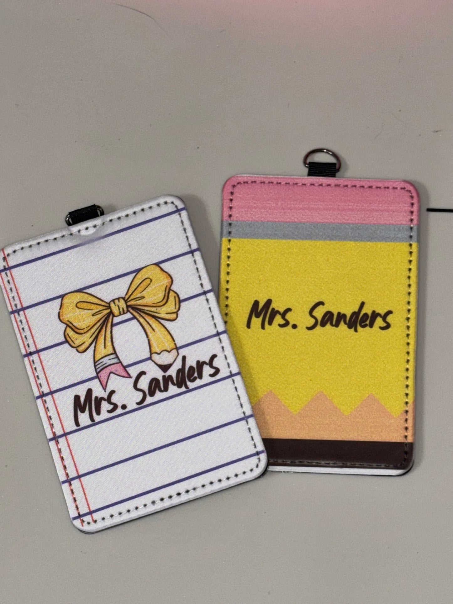 Personalized Teacher Badge Holder| Teacher Appreciation Gift