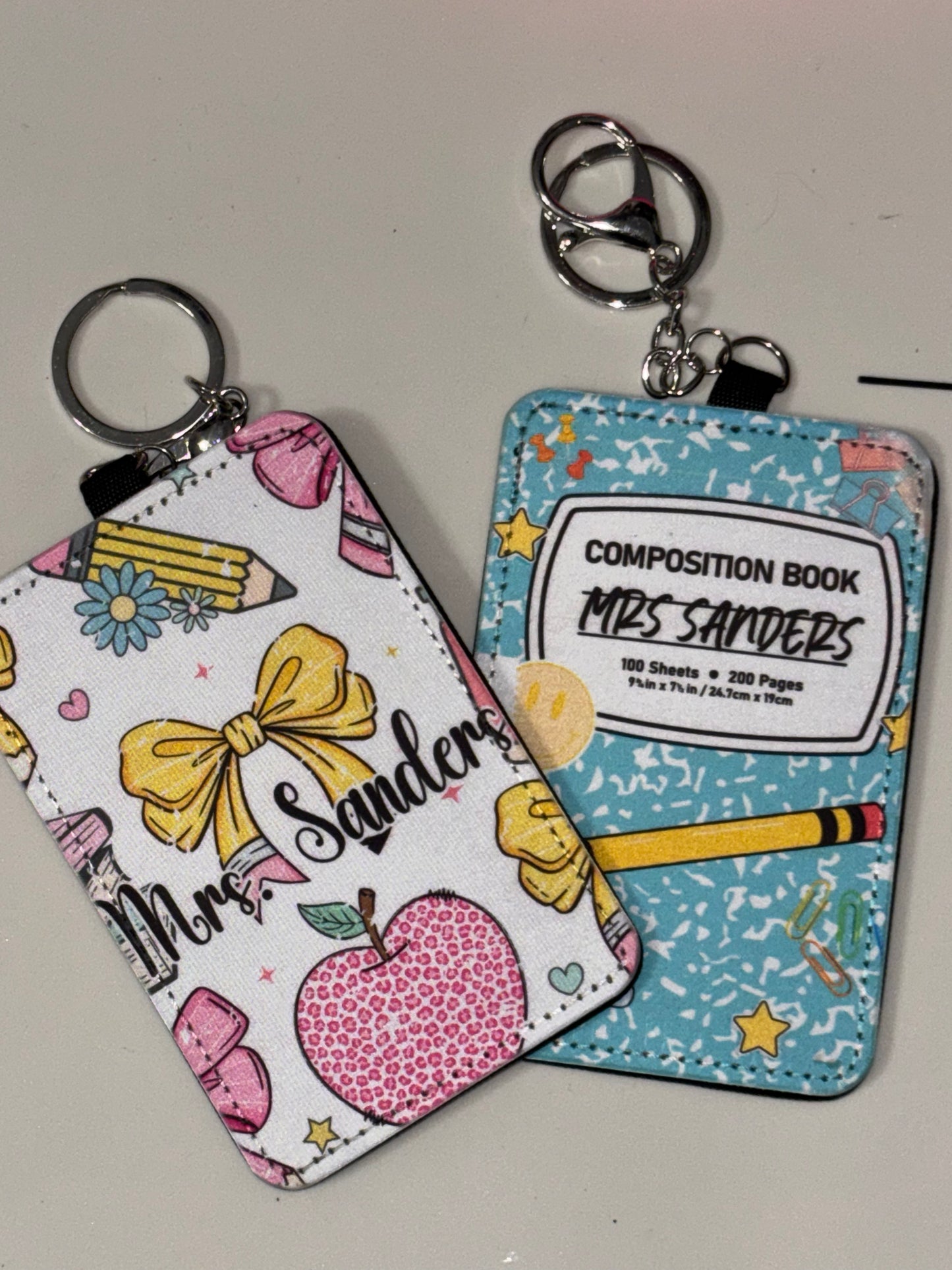 Personalized Teacher Badge Holder| Teacher Appreciation Gift