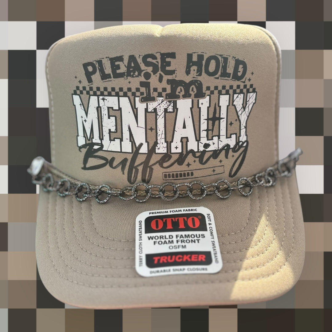 Please Hold Trucker Hat