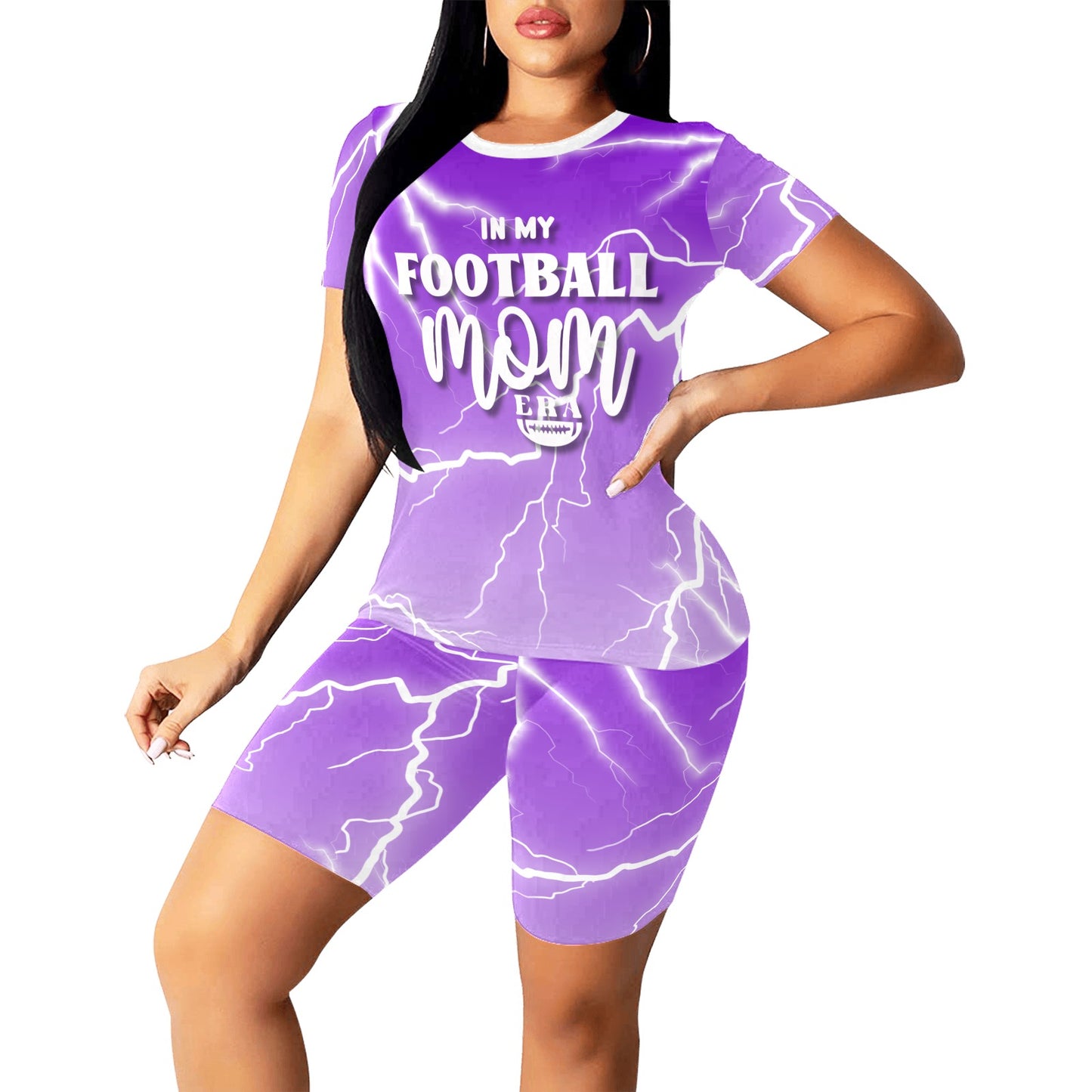 FME- Purple Women's Short Yoga Set
