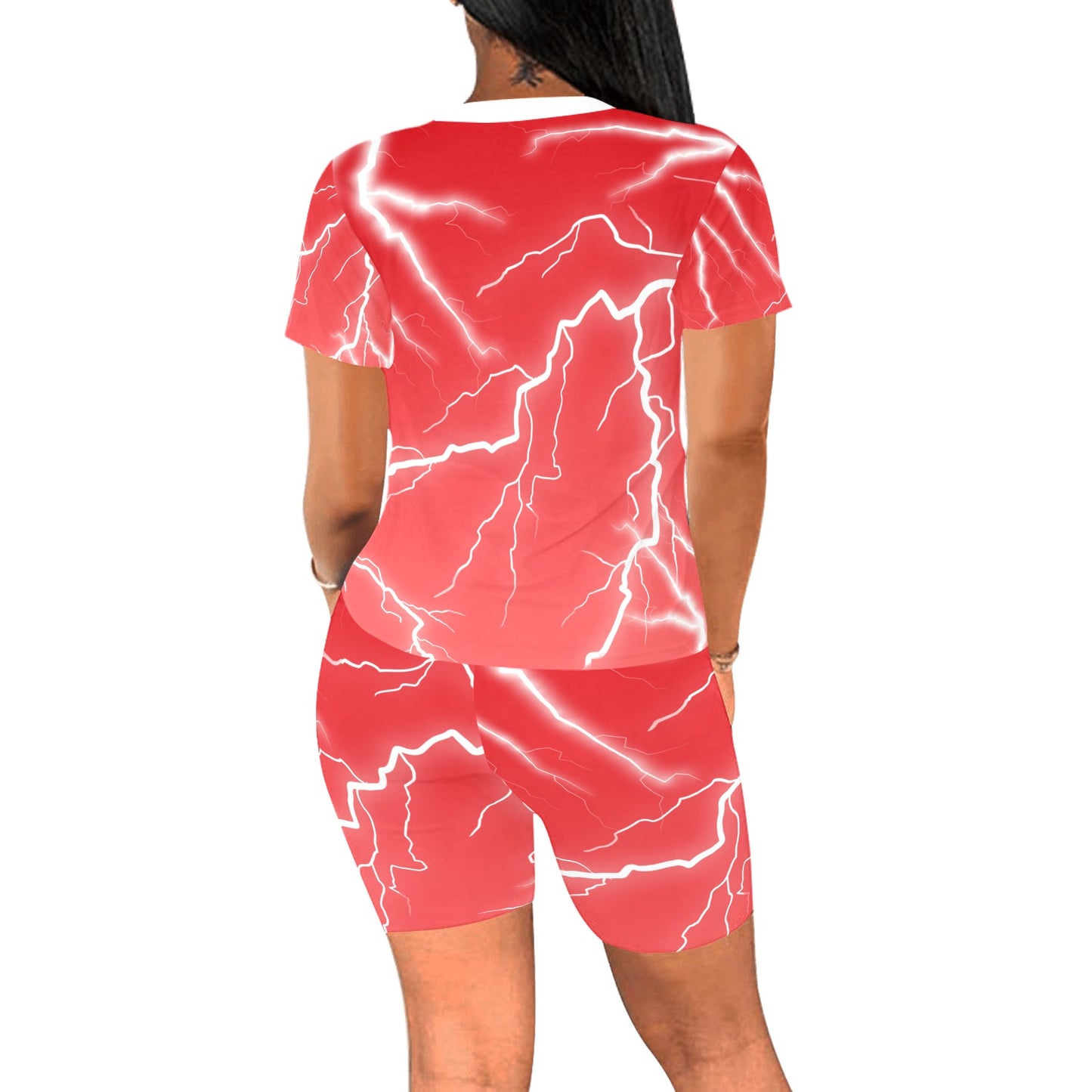 FME- Red Women's Short Yoga Set