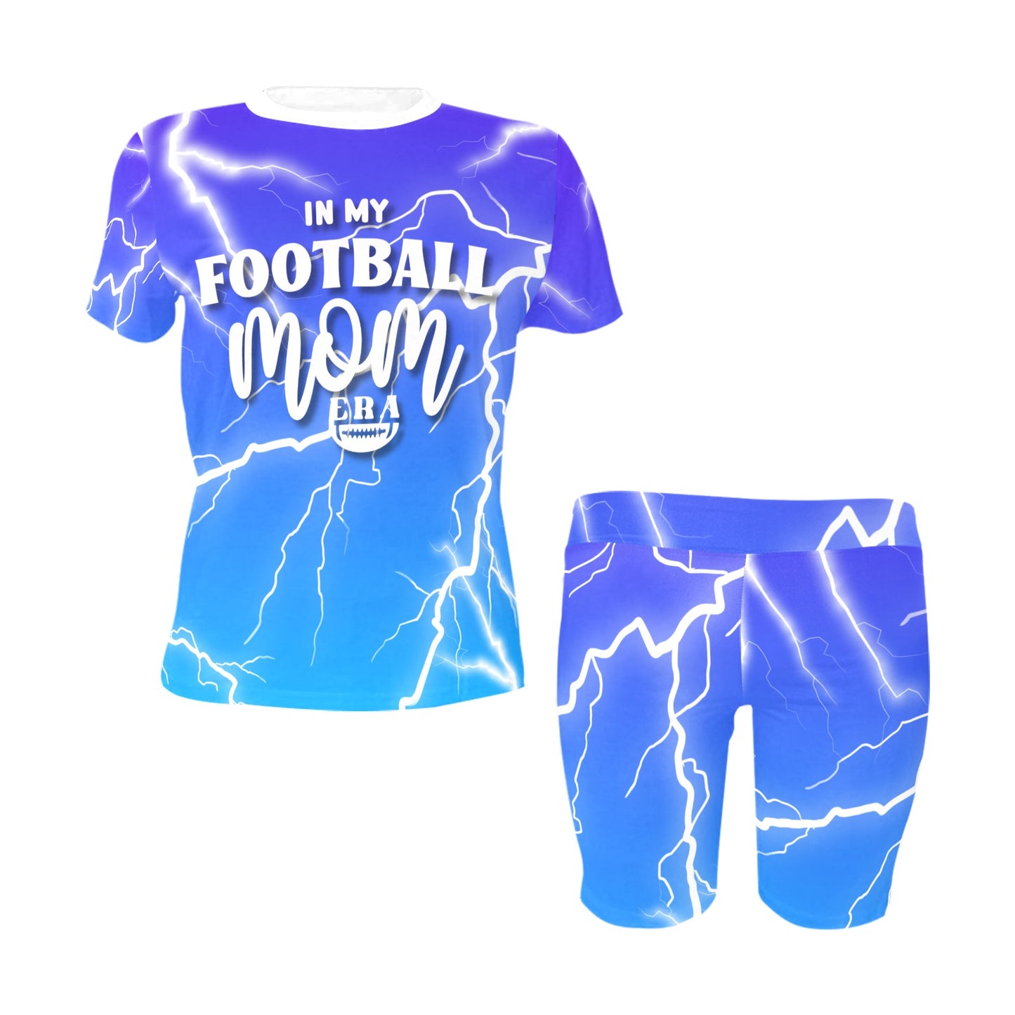 FME- Blue Women's Short Yoga Set