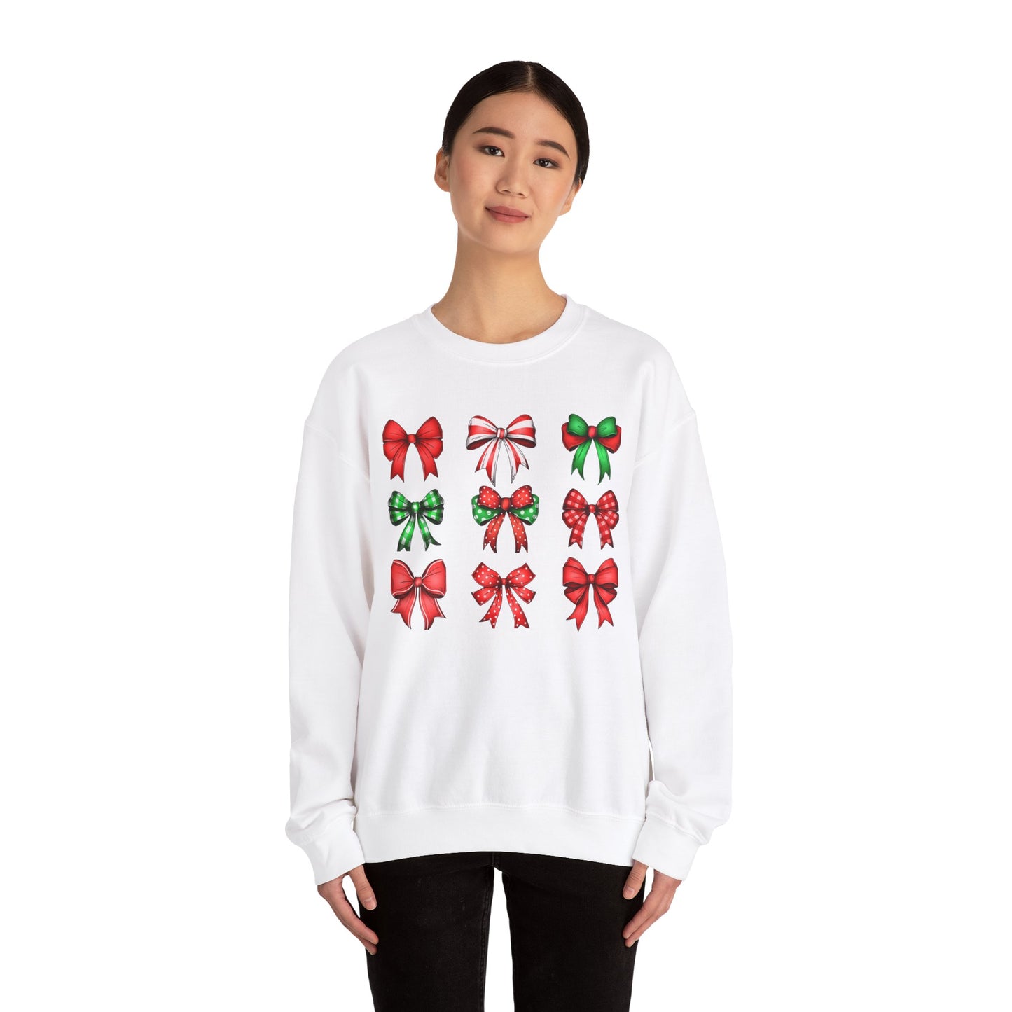 Christmas Coquette Sweatshirt Soft Girl Winter, Holiday Pullover Jumper, Festive Crew Neck, Xmas Sweater Top, Cute Seasonal Apparel