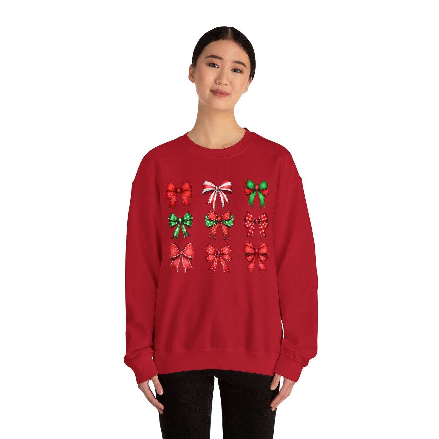 Christmas Coquette Sweatshirt Soft Girl Winter, Holiday Pullover Jumper, Festive Crew Neck, Xmas Sweater Top, Cute Seasonal Apparel