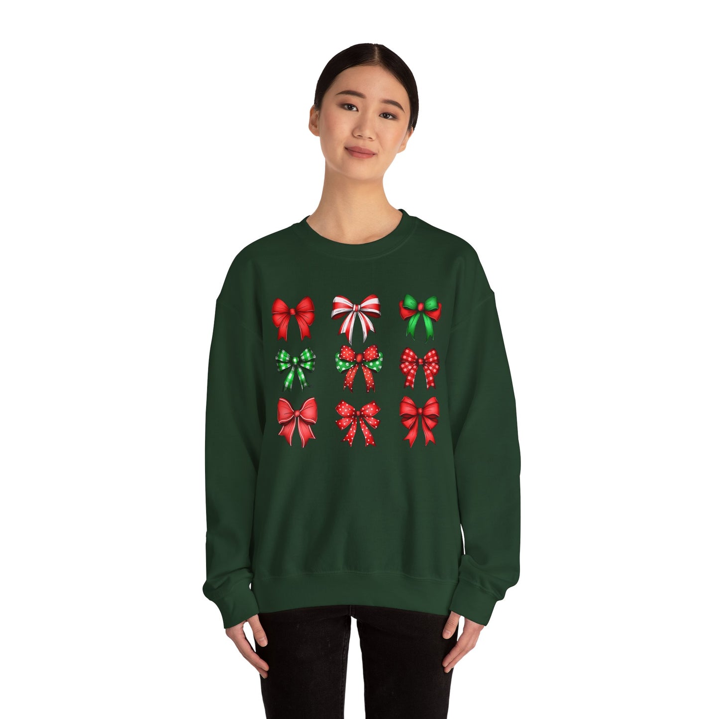 Christmas Coquette Sweatshirt Soft Girl Winter, Holiday Pullover Jumper, Festive Crew Neck, Xmas Sweater Top, Cute Seasonal Apparel