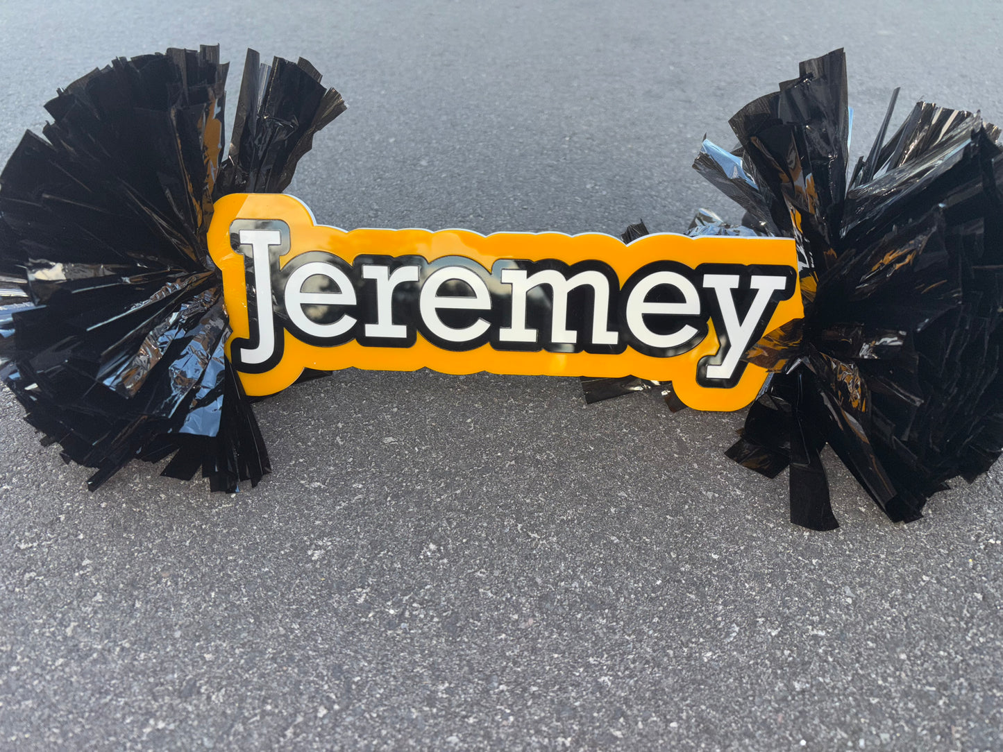 Personalized Name Spirit Stick With Pom Pom |Acrylic Sign (3 Colors)