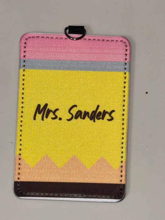 Personalized Teacher  Badge Holder| Teacher Appreciation Gift