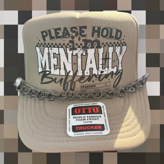 Please Hold Trucker Hat