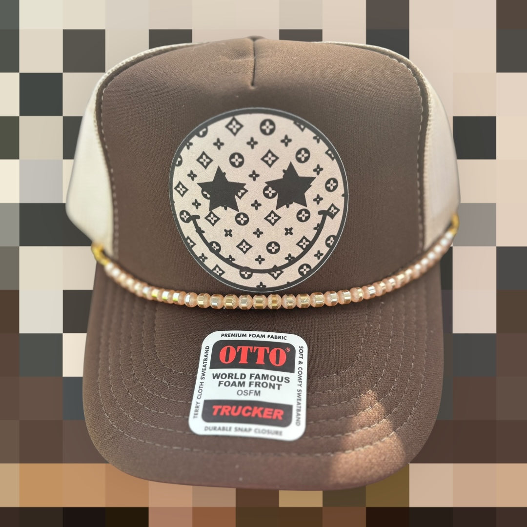 Designer Smiley Trucker Hat