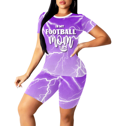 FME- Purple Women's Short Yoga Set