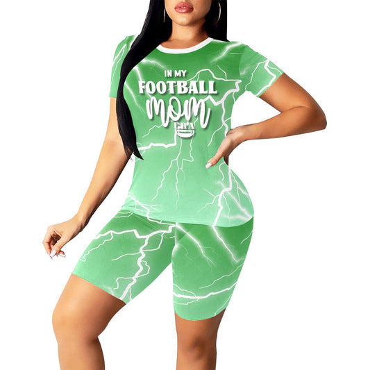 FME-Green Women's Short Yoga Set
